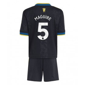 Dětské fotbalový komplet Manchester United Harry Maguire #5 Tretí košile 2025-26 Krátkým Rukávem